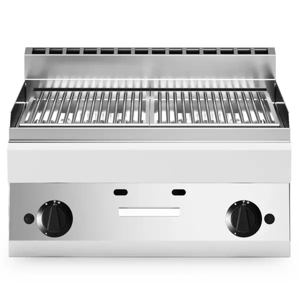 Lavasteengrill | FUN 650 | Gas | Oppervlak 640x500 (RVS) | 11kW | Piëzo Ontsteking | 700x650x448(h)mm