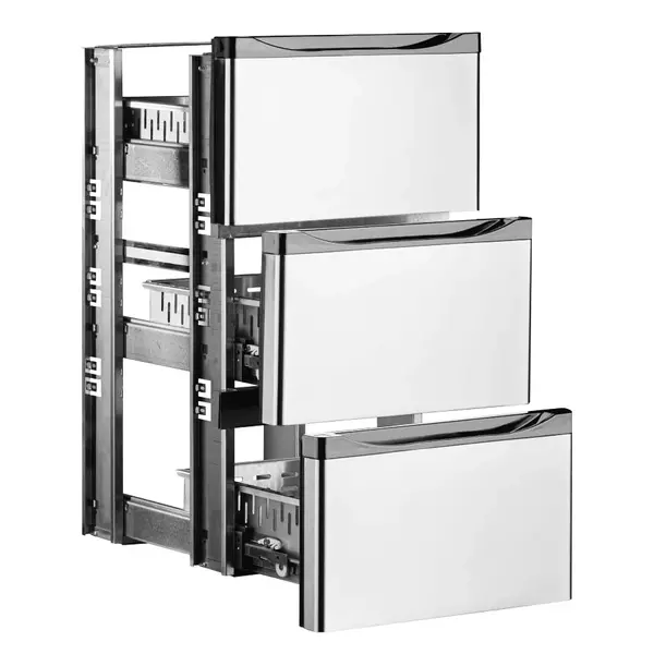 Ladenset | Marecos Barkoelkasten | RVS | 3 Laden
