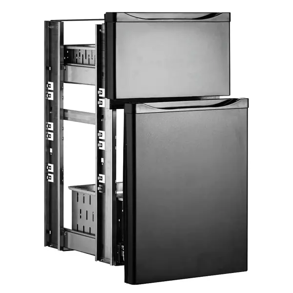 Ladenset | Marecos Barkoelkasten | Zwart | 1 Grote Lade + 1 Kleine Lade