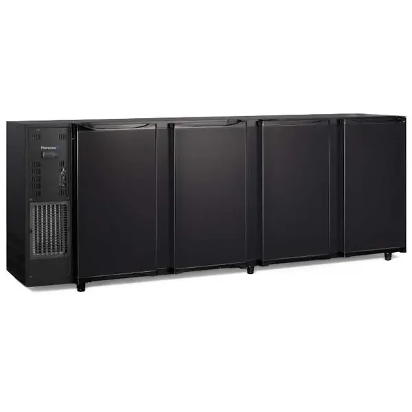 Barkoelkast | 794L | Zwart | +1°C/+8°C | Geforceerd | Draaideuren | 2675x565x890(h)mm