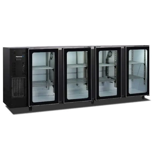 Barkoelkast | 794L | Zwart | +1°C/+8°C | Geforceerd | Draaideuren | 2675x565x890(h)mm