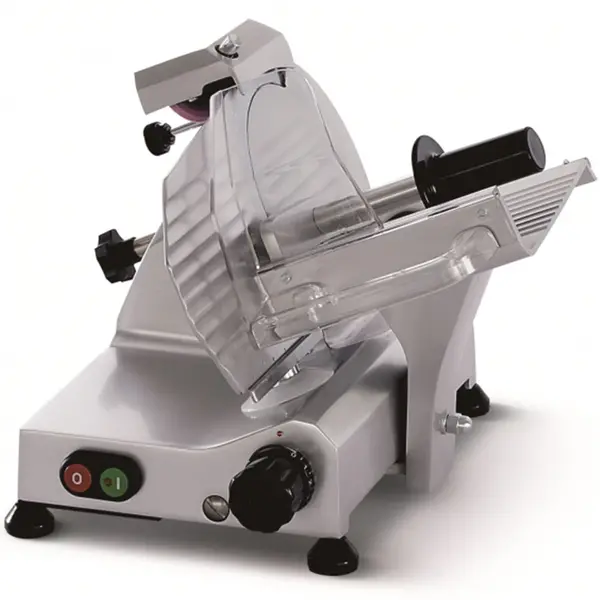Vleessnijmachine | Mes Ø195mm | Capaciteit Ø140mm | Snijdikte 0-15mm (Traploos) | 0.15kW (230V) | 360x520x315(h)mm
