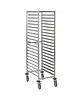 Gastro-Inox Regaalwagen | RVS | 20 Etages (EN600x400) | Wielen (Geremd) | 540x725x1785(h)mm 