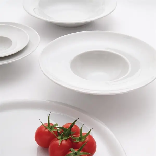 Borden | NAPOLI | Porselein | Wit | 12 Stuks | Ø230mm