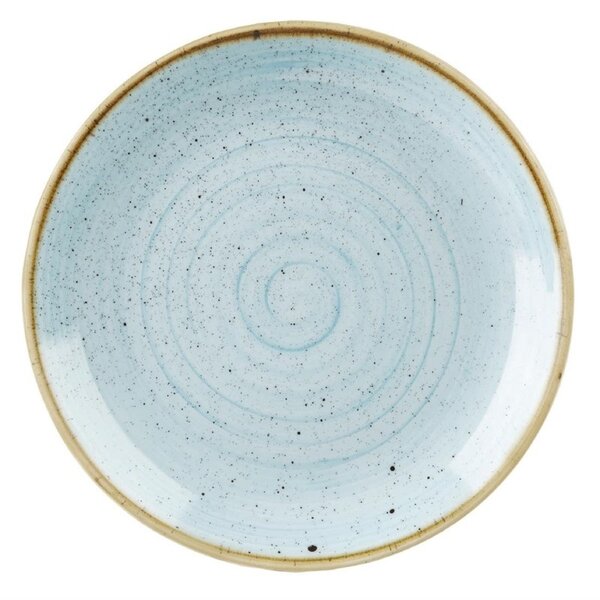 Coupeborden | STONECAST | Porselein | Duck Egg Blue | 12 Stuks | Ø200x100(h)mm