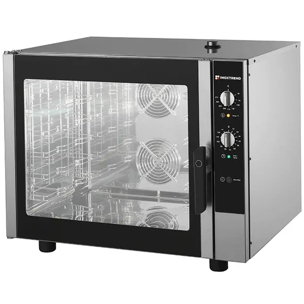 Heteluchtoven | 6 Niveaus (EN/GN) | Elektrisch | 50°C/270°C | 7.9kW (400V) | Bevochtiging (Handmatig) | 865x775x715(h)mm
