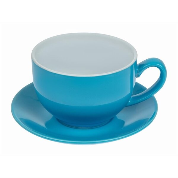 Cappuccinokopjes | CAFÉ | Keramiek | Blauw | 34cl | 12 Stuks | 60(h)mm