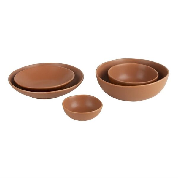 Kommen | BUILD A BOWL | Keramiek | Oranje | 55cl | 6 Stuks | Ø190x45(h)mm