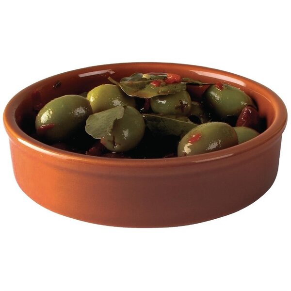 Tapasschaaltjes | Keramiek | Oranje | 6 Stuks | Ø134x32(h)mm