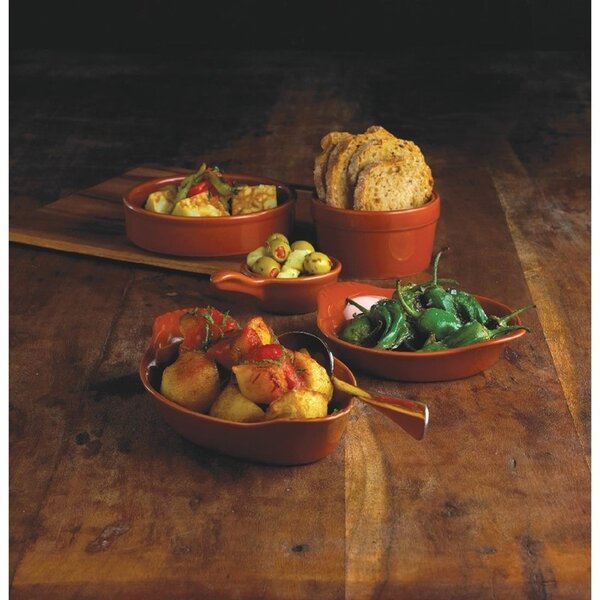 Tapasschaaltjes | Keramiek | Oranje | 6 Stuks | Ø134x32(h)mm