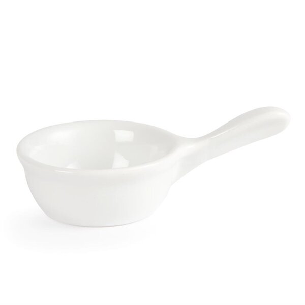 Serveerpannetjes | WHITEWARE | Porselein | Wit | 3.5cl | 12 Stuks | 115x68x35(h)mm