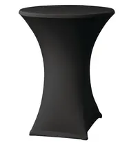 Attends Tafelhoes | SAMBA STRETCH | Polyester/Elastaan | Zwart | Ø850x1150(h)mm 