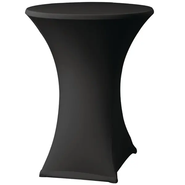 Tafelhoes | SAMBA STRETCH | 90% Polyester / 10% Elastaan | Zwart | Ø850x1150(h)mm