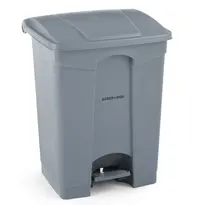 AmerBox Pedaalemmer | Kunststof (Grijs) | 68L | Klapdeksel | 490x410x660(h)mm 