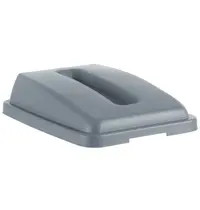 AmerBox Deksel | AmerBox Afvalbak HEN-691137 | Rechthoekig Gat | Grijs | 660x470x30(h)mm 