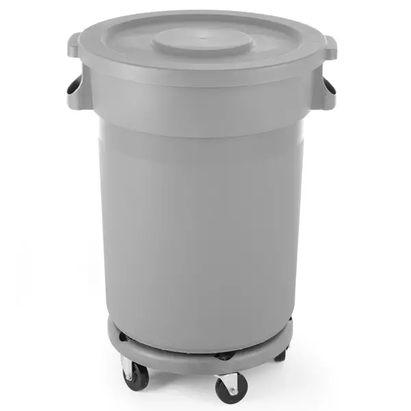 Verrijdbaar Onderstel | AmerBox Afvalbak HEN-691403 | Grijs | Ø400x165(h)mm
