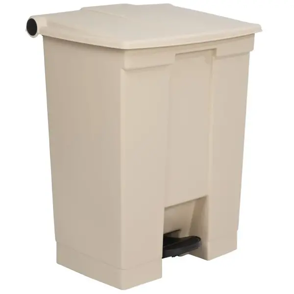 Pedaalemmer | Kunststof (Beige) | 68L | Klapdeksel | 500x410x675(h)mm