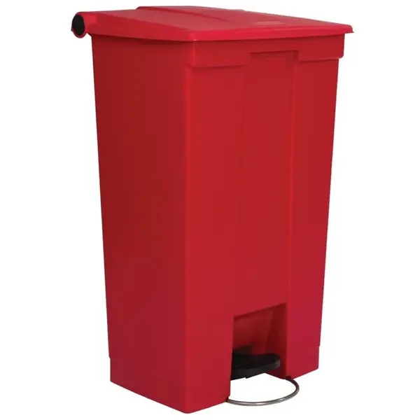 Pedaalemmer | Kunststof (Rood) | 87L | Klapdeksel | 500x410x825(h)mm