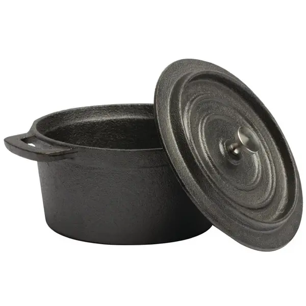 Braadpan | Gietijzer | 0.6L | Gas/Oven | Incl. Deksel | Ø140x110(h)mm