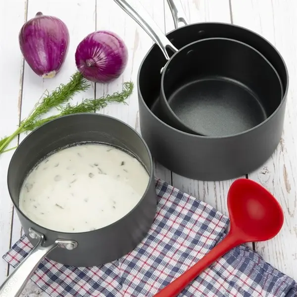 Steelpan | Aluminium (Antiaanbaklaag) | 2.35L | Gas/Inductie | Ø180x95(h)mm