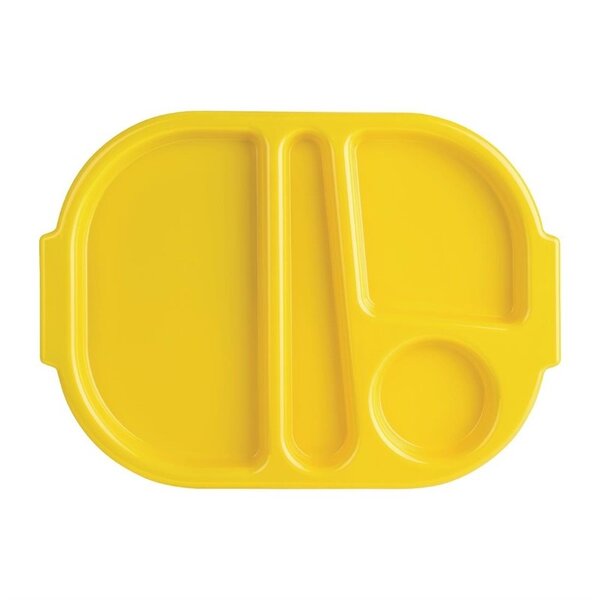 Maaltijdtrays | KRISTALLON | Kunststof | Geel | 10 Stuks | 322x236x22(h)mm
