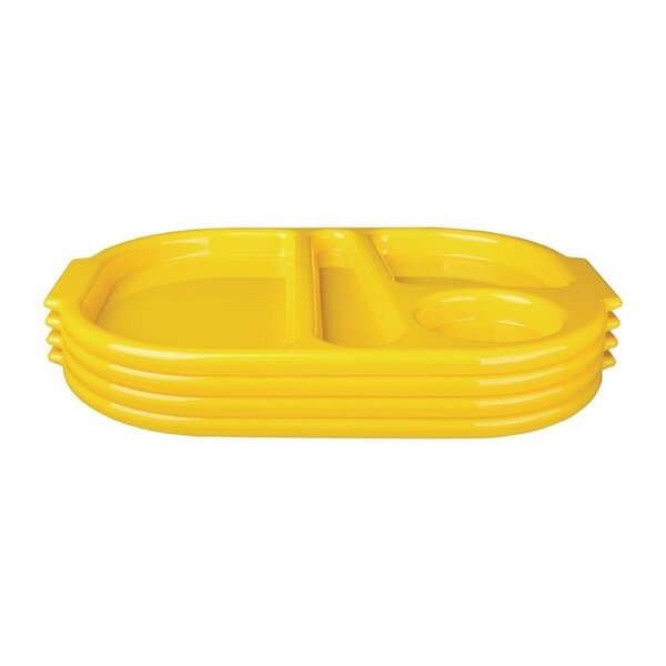 Maaltijdtrays | KRISTALLON | Kunststof | Geel | 10 Stuks | 322x236x22(h)mm