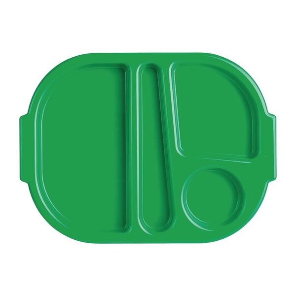 Maaltijdtrays | KRISTALLON | Kunststof | Groen | 10 Stuks | 322x236x22(h)mm