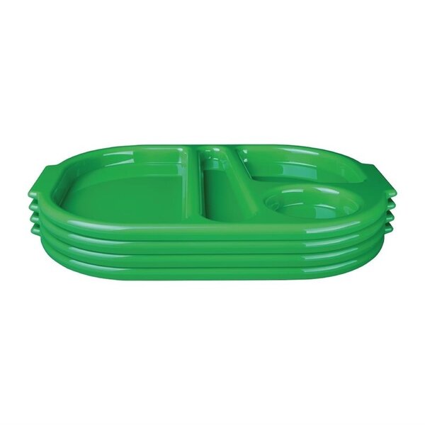 Maaltijdtrays | KRISTALLON | Kunststof | Groen | 10 Stuks | 322x236x22(h)mm