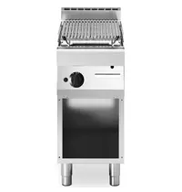 Modular Lavasteengrill | FUN 700 | Gas | Oppervlak 360x520 (Gietijzer) | 7.5kW | Piëzo Ontsteking | Open Onderkast | 400x700x843/991(h)mm 
