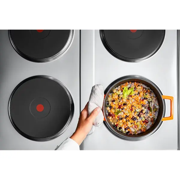 Fornuis + Heteluchtoven | FUN 700 | Elektrisch | 4 Kookpunten (Ø220) + Oven (1/1 GN) | 14.36kW (400V) | 700x700x847/995(h)mm