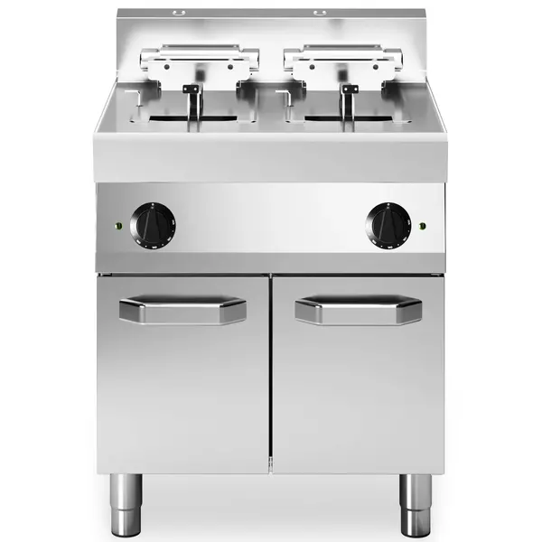 Friteuse | FUN 700 | Elektrisch | 10+10L | ≤190°C | 15kW (400V) | Aftapkranen | 700x700x843/991(h)mm