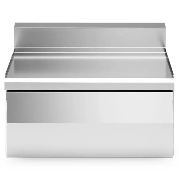 Neutrale Werkunit | FUN 600 | RVS | Lade | Achteropstand | 600x600x410(h)mm
