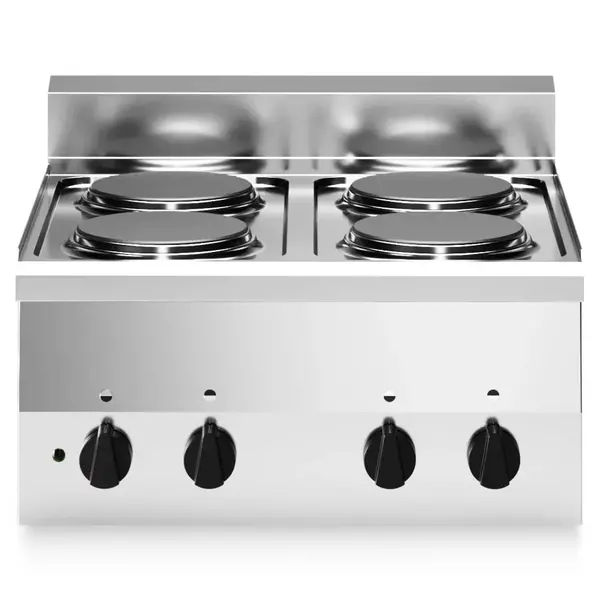 Fornuis | FUN 600 | Elektrisch | 4 Kookpunten (Ø220) | 8kW (400V) | 600x600x410(h)mm