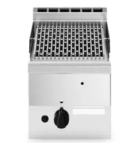 Modular Lavasteengrill | FUN 600 | Aard-/Propaangas | Oppervlak 270x440 (Gietijzer) | 5.5kW | Piëzo Ontsteking | 300x600x410(h)mm 