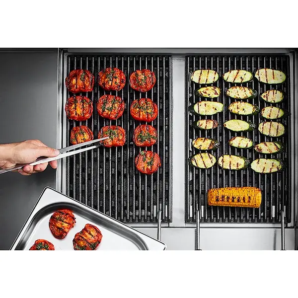 Lavasteengrill | FUN 600 | Aard-/Propaangas | Oppervlak 270x440 (Gietijzer) | 5.5kW | Piëzo Ontsteking | 300x600x410(h)mm