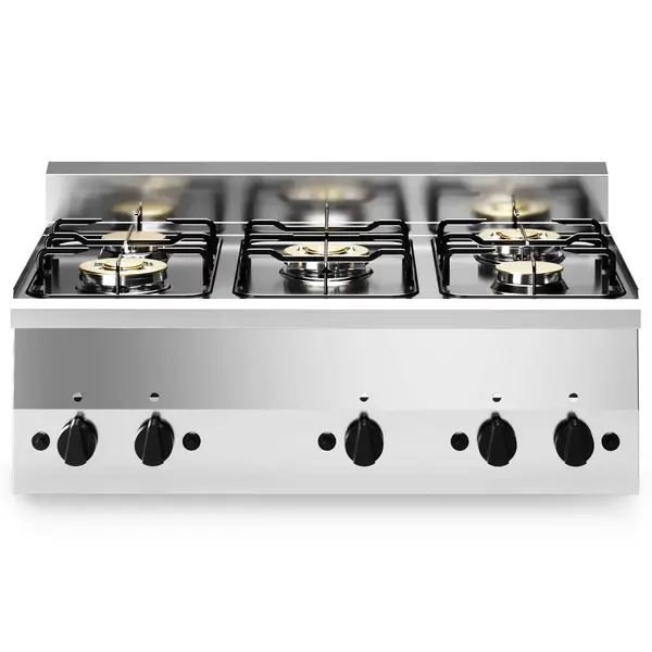 Fornuis | FUN 600 | Aardgas | 5 Branders (2x 3.3kW + 3x 3.6kW) | Piëzo Ontsteking | 900x600x410(h)mm