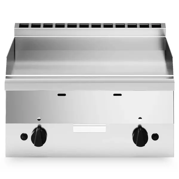 Bak-/Grillplaat | FUN 600 | Aard-/Propaangas | Glad Oppervlak 596x470 (Staal) | 10.4kW | Piëzo Ontsteking | 600x600x410(h)mm