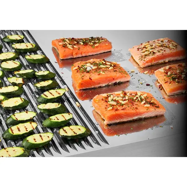 Bak-/Grillplaat | FUN 600 | Gas | Glad Oppervlak 296x470 (Verchroomd) | 5.2kW | Piëzo Ontsteking | 300x600x410(h)mm