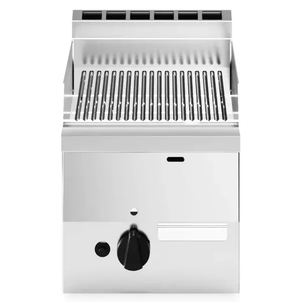 Bak-/Grillplaat | FUN 600 | Gas | Gegroefd Oppervlak 296x470 (Verchroomd) | 5.2kW | Piëzo Ontsteking | 300x600x410(h)mm