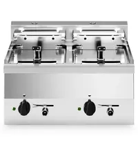 Modular Friteuse | FUN 600 | Elektrisch | 10+10L | ≤190°C | 15kW (400V) | Aftapkranen | 600x600x410(h)mm 