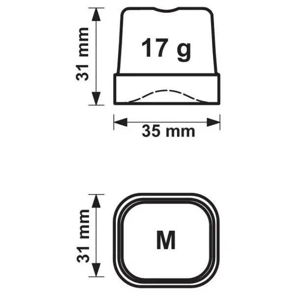 IJsblokjesmachine | Volle Blokjes (17g) | 300kg/24u | Zonder Bunker | Luchtgekoeld | 1250x580x848(h)mm