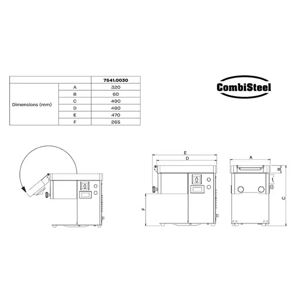 Vleesvermalser | Elektrisch | RVS | 250kg/u | 0.55kW (230V) | 320x470x490(h)mm