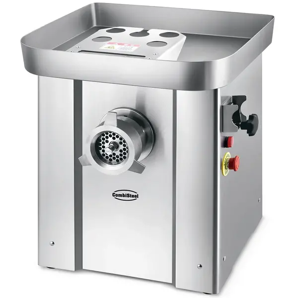 Vlees-/Gehaktmolen | Mes N°32 (Ø32mm) | 500 kg/u | Verwijderbare Kop | 1.5 kW (400V) | Incl. 5 Roosters (Ø0/3/5/9/16mm) | 566x520x636(h)mm