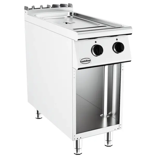 Bain-Marie | BASE 900 | Elektrisch | 1/1 GN | 1kW (230V) | Aftapkraan | Open Onderkast | 400x900x900(h)mm