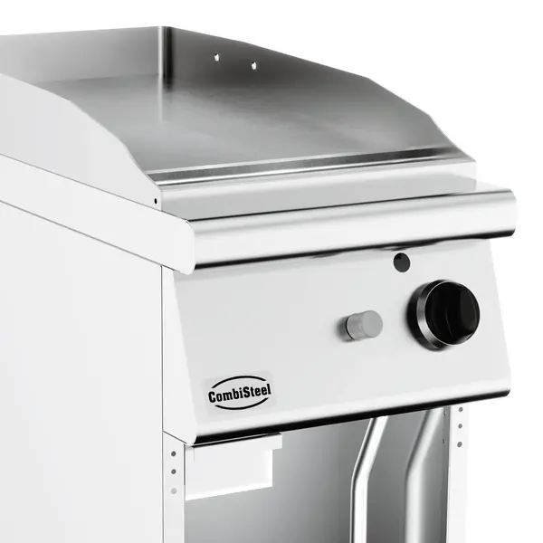 Bak-/Grillplaat | BASE 900 | Gas | Glad Oppervlak 392x670 (RVS) | 9kW | Piëzo Ontsteking | Open Onderkast | 400x900x900(h)mm