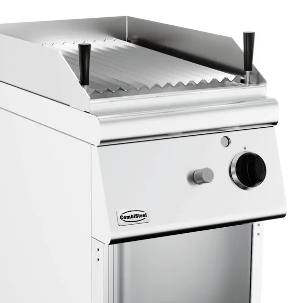 Lavasteengrill | BASE 900 | Gas | Oppervlak 390x650 (RVS) | 9kW | Piëzo Ontsteking | Open Onderkast | 400x900x900(h)mm
