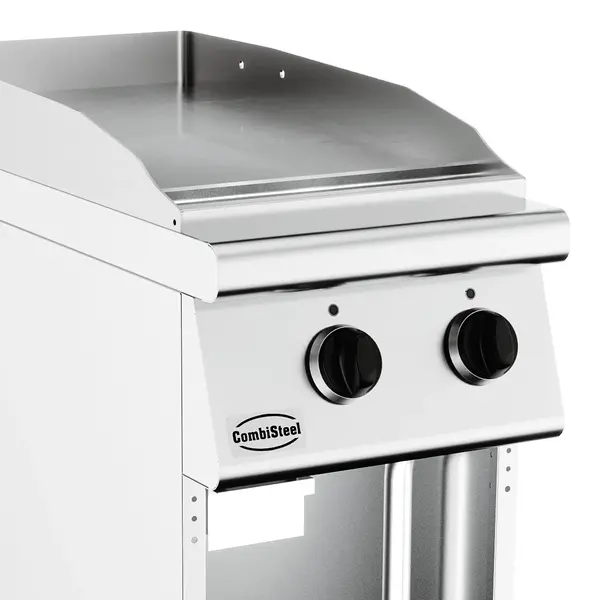 Bak-/Grillplaat | BASE 900 | Elektrisch | Glad Oppervlak 392x670 (RVS) | 50°C/300°C | 6kW (400V) | Open Onderkast | 400x900x900(h)mm