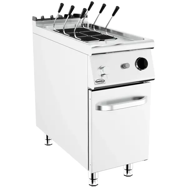 Pastakoker | BASE 900 | Gas | 24L | 0°C/100°C | 12kW | Vulkraan + Aftapkraan | Waakvlam | 400x900x900(h)mm