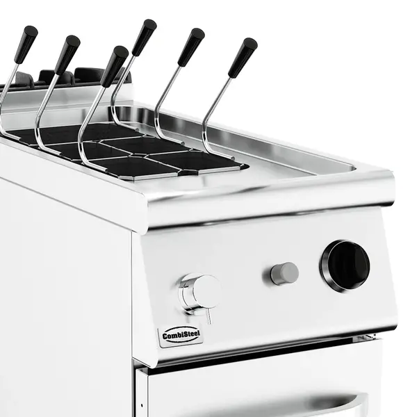 Pastakoker | BASE 900 | Gas | 24L | 0°C/100°C | 12kW | Vulkraan + Aftapkraan | Waakvlam | 400x900x900(h)mm