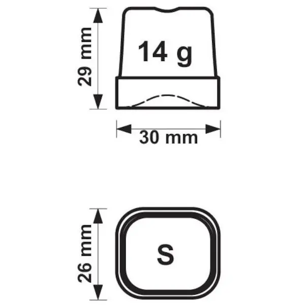 IJsblokjesmachine | Volle Blokjes (14g) | 20kg/24u | Bunker 4kg | Luchtgekoeld | Afvoerpomp | 355x404x590(h)mm